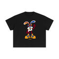 Bunny,Retro,Unisex,T-shirt,Cotton