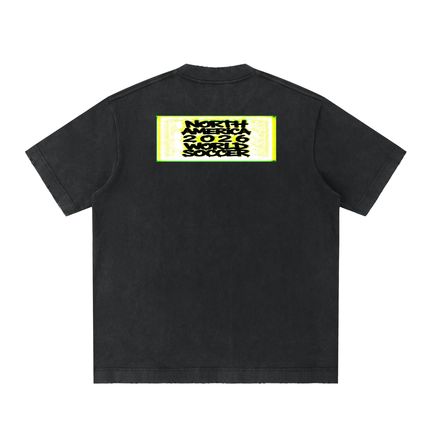 oversized,washed vintage,high-end street,world soccer 2026,Graffiti Tee