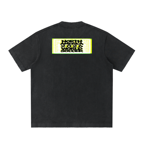 oversized,washed vintage,high-end street,world soccer 2026,Graffiti Tee
