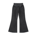 vintage washed,flared,fleece,pants